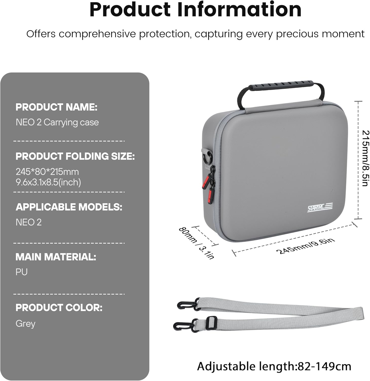 STARTRC Neo 2 Portable PU Shou - огляд і ціна Battery Case Storage