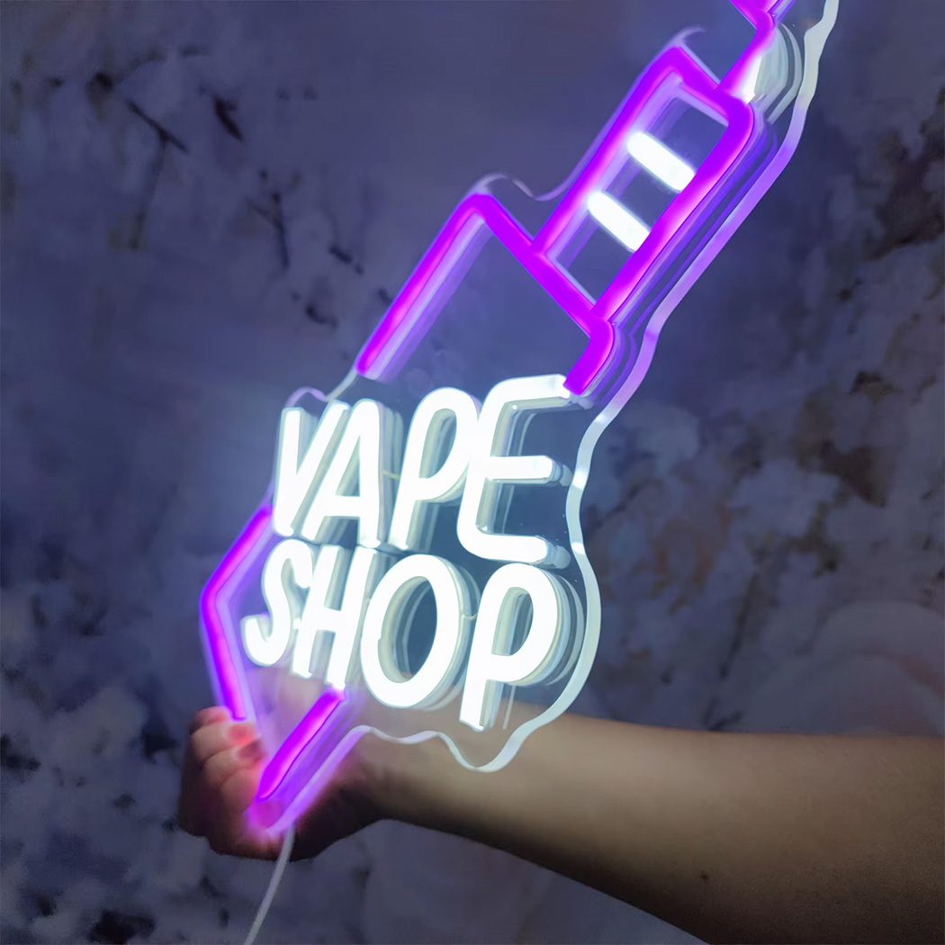 VAPE Shop LED Neon Sign Fit Fo - огляд і ціна Vaping Shop