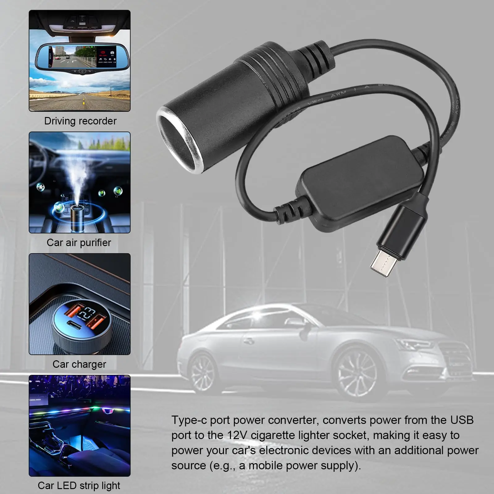 5V To 12V Cigarette Lighter So - огляд і ціна Accessories For Vaping