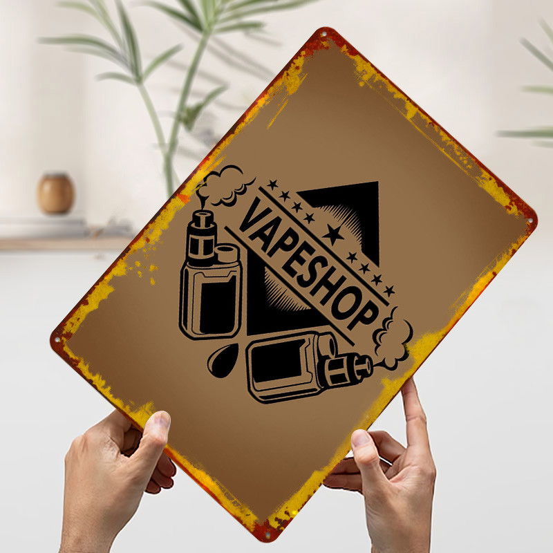 Vape Shop Logo Tinplate Poster - огляд і ціна Vaping Shop