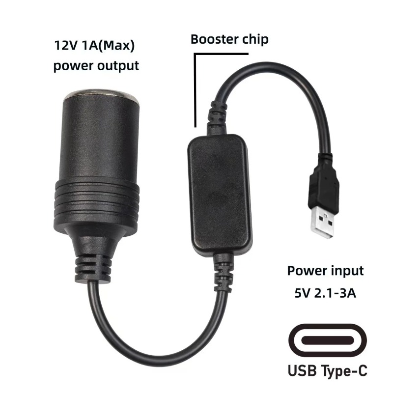 5V 2A USB To 12V Cigarette Lig - огляд і ціна Accessories For Vaping