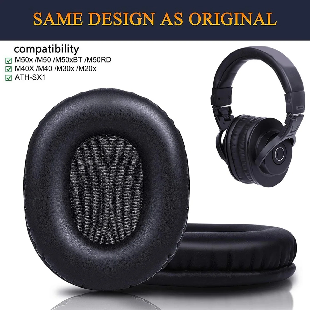 M50X Replacement Earpads Compa - огляд і ціна Audio Technica Headphone Ath-M20X